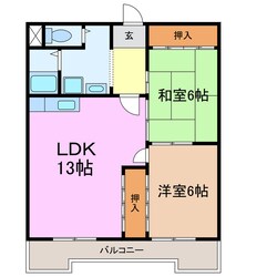 向が丘ハイツの物件間取画像